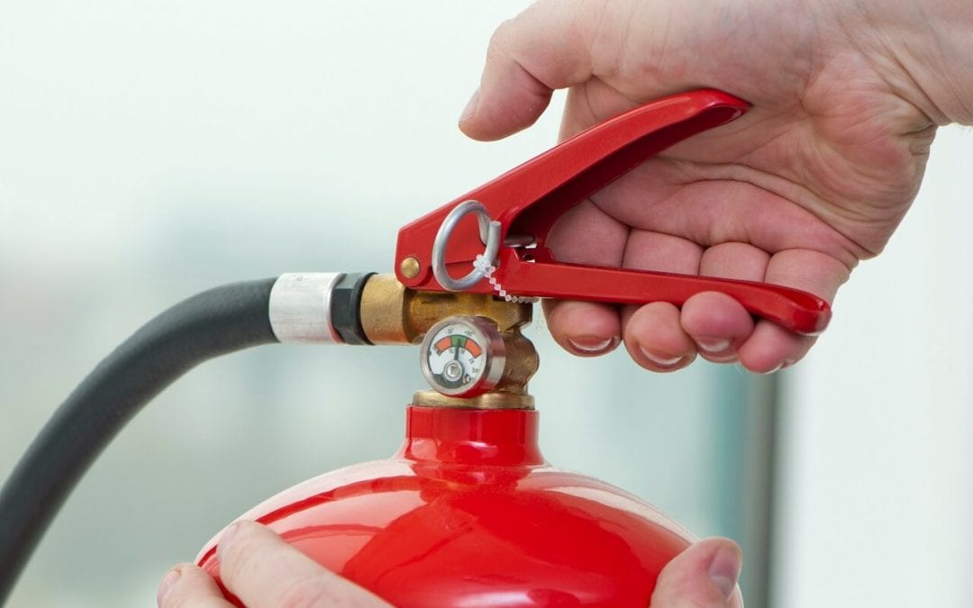 make sure you have extinguishers handy for fire safety